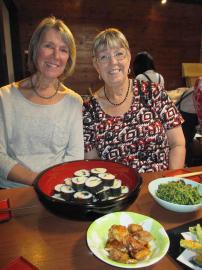 Maxine Semple & Linda Cabble - Cooking School, Japan 2017